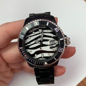 Black zebra print ToyWatch